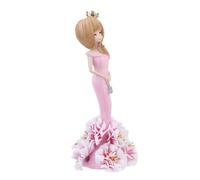 ZXQUEGF 1 x Doll Jewellery Dining Table Decoration Cartoon Girl Ornament Office Desk Decorations Desktop Sculpture Made of Resin Car Pink Princess Doll Resin