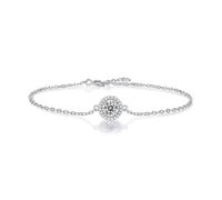 ZXQUEGF 14K Gold Ruby Bracelet, Halo, Beautiful Gifts For Women, Elegant Accessory for Special Occasions