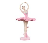 ZXQUEGF 1pc Ornaments Dance Recital Number Pendant Dancing Bookcase Statue Home Girl Car Decor Dancer Sculpture Figurines Synthetic Resin Pink