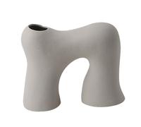 ZXQUEGF 1pc Vase Miniture Decoration Art Retro Plant Pot White Decorations Statue Decor Ceramics