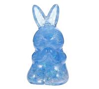 ZXQUEGF 2pcs Crystal Stone Rabbit Healing Carved Animal Feng Shui Rabbit Bunny Miniature 2023 Year of Rabbit Decoration Chinese Decor Animals Figures Animal Collectible Figure
