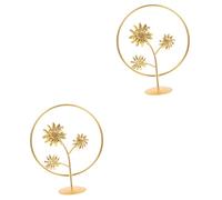 ZXQUEGF 2pcs Ornaments Table Decor Bookcase Decor Decoration Gold Leaf Statue Desktop Art Ornament Desktop Leaf Figurine Tablescape Decor Leaf Sculpture Adornment Display Metal Office Iron