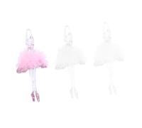 ZXQUEGF 3pcs Wedding Decorations Sculpture Decor Sculptures Home Decor House Decorations for Home Decorative Props Dancing Girl Figurines Statue 3d Plastic Trinkets Fresh