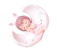 ZXQUEGF Angel Ornaments Princess Doll Collection Figurine Doll Girly Decor Desktop Little Girl Cake Decoration Statues Desktop Ornament Decor Desktop Decor Babydolls Pink Resin