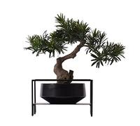 ZXQUEGF Artifical Tree Artificial Bonsai Tree, Fake Plant Decoration Potted Artificial House Plants Guest-greeting Pine Bonsai Plant Ceramic Potted Decoration Artificial Tree Indoor