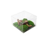 ZXQUEGF Artifical Tree Chinese-style Acrylic Moss Green Plant Flower Art Bonsai Decoration Living Room Coffee Table Sales Office Decoration Artificial Tree Indoor(B)