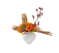 ZXQUEGF Artifical Tree Chinese White Ceramic Vase Simulation Flower Art Set Decoration Porch Dining Table Fake Flower Decoration Artificial Tree Indoor
