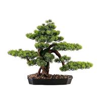 ZXQUEGF Artifical Tree Simulated Welcoming Pine Chinese Style Ornaments Bonsai Living Room Fake Tree Indoor Green Plant Decoration Entrance Table Landscaping Artificial Tree Indoor(A)