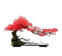 ZXQUEGF Artifical Tree Simulation Of Welcoming Pine Ornaments Porch Living Room Chinese Root Carving Zen Creative Hotel Decorations Artificial Tree Indoor(B)