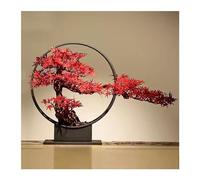 ZXQUEGF Artifical Tree Simulation Welcoming Pine Artificial Bonsai Home Interior Pine Maple Leaf Tree Landscape Plant Decorations Artificial Tree Indoor(A)