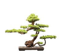 ZXQUEGF Artifical Tree Welcoming Pine Bonsai Simulation Plant Ornaments Fake Tree Hotel Decoration Entrance Model Room Landscape Ornaments Artificial Tree Indoor