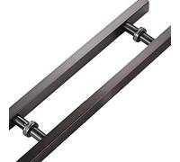 ZXQUEGF Barn 1.6ft/2.6ft/3.2ft/4.9ft Commercial Sliding Handle, Entry Push Pull Door Handles Kits, Hotel/Shopping Mall/Studio/Gate Use (Color Gold, Size : 50cm