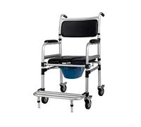 ZXQUEGF Bedside Commode Toilet Chair Wheelchair Creative Lightweight Folding Toilet Multi-Function Wheeled Wheelchair Wheelchair Commode Chair