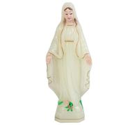 ZXQUEGF Blessed Mother Statue, Our Lady of Grace Figure, Exquisite Atmosphere Art Figurine, Holiday Decorative for Church, Wedding, Ofice, Window