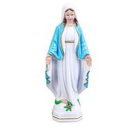 ZXQUEGF Blessed Mother Statue, Our Lady of Grace Figure, Exquisite Atmosphere Art Figurine, Holiday Decorative for Church, Wedding, Ofice, Window