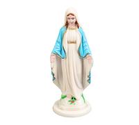 ZXQUEGF Blessed Mother Statue, Our Lady of Grace Figure, Exquisite Atmosphere Art Figurine, Holiday Decorative for Church, Wedding, Ofice, Window
