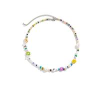 ZXQUEGF Boho Beads Imitation Pearl Choker Necklace Women Men Vintage synthesis Handmade Chain Aesthetic Jewelry Gift