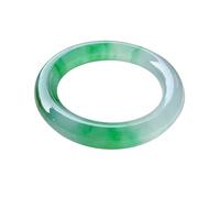 ZXQUEGF Bracelets, Green Round Jade Bangle Bracelet for Women, Genuine Jadeite Bangle Jewelry