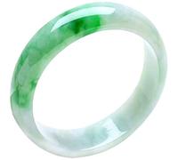 ZXQUEGF Bracelets,Jade Bangle Bracelet for Women, White and Green Jadeite Bracelet Fortune Jewelry