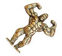 ZXQUEGF Brass Orangutan Ornament Retro Gorilla Figurine Animals Miniature Adornment Retro Decor Vintage Miniature Gorilla Figurine Antique Animal Figure Sculpture Decor Rod Kangaroo Golden