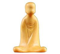 ZXQUEGF Buddha Boxwood Carving Zen，Wood Statue Ornaments Tea Ceremony Creative Art Decoration Without Phase Sculpture Home Decor