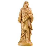 ZXQUEGF Buddha Jesus Sculpture，Cross Church Statue Boxwood Wood Home Decoration Hand Carving Crafts Ornaments