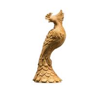 ZXQUEGF Buddha Sculptures Wood Carving Phoenix Hand Piece Decoration Craft Gift Small Ornaments Statue Ornament Home Office Decor