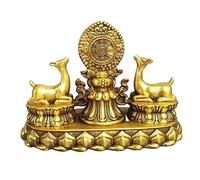 ZXQUEGF Buddha statue 24cm Bronze Zodiac Ornament, Money Cornucopia Sheep Statue,Ornament Ju Cai Feng Shui Living Room Office Mascot