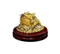 ZXQUEGF Buddha Statue Indoor Chinese Money Frog Wealth Coin Toad Good Lucky Home Office Feng Shui Meditation Decoration (Size : M)