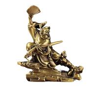 ZXQUEGF Buddha Statue Indoor Feng Shui Statues Of Gods Brass Ornaments Home Living Room Entrance Decorations Hotel Cash Register Decorative Sculptures Meditation Decoration