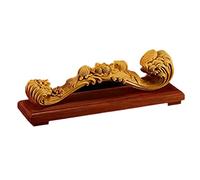 ZXQUEGF Buddha statue Solid Wood Sculpture Lucky Feng Shui Home Decoration Crafts Ornaments，Boxwood Carving Like A Duck In Water