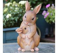 ZXQUEGF Bunny Statue Yard Garden Decorations Cute Rabbits, Family s Home Decor Ornament, Cute Rabbits Look Great in Any Outdoor Living Space,B