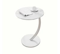 ZXQUEGF C-Shaped Side Table Round Side Table Style Sofa Table Snack Table Coffee Table Bedside Table Sofa Table Living Room Bedroom Balcony Patio E