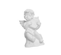 ZXQUEGF Cherub Figurine Little Angel Statue Ornament,Resin Crafts Desktop Decoration for Table Living Room Entrance, harp, 3.4x3.4x6cm