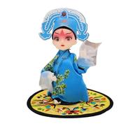 ZXQUEGF Chinese Doll Statue Chinoiserie Tabletop Ornament Tradition Figurine for Bedroom Indoor Living Room Mantel Desk, Zhang Sheng