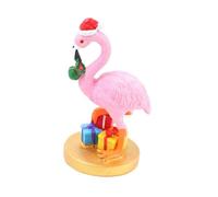 ZXQUEGF Christmas Figurine Decoration Animal Messengers Statue Collection Ornament Resin for Indoor Cabinet Hallway Desk, Flamingo