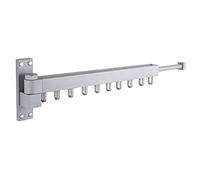 ZXQUEGF Clothes Rail Rack s,Airer Extendable Drying Rack Clothes Fold Wall Mounted Airer Rotatable Bathroom Towel Poles Invisible Indoor Balcony Washing Line Hanger Space Saving