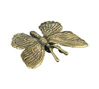 ZXQUEGF Copper Figurine Butterfly Statue Decorative Animal Ornament for Living Room Desktop Bookshelf Indoor Housewarming
