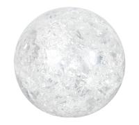 ZXQUEGF Crystal Crash Large Ornaments Clear Quartz Ice Crack Earth Decorations Water Fountain Bubble Crystals Decor Home Decorative Sphere