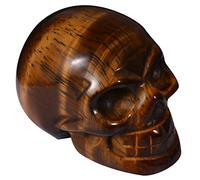 ZXQUEGF Crystal Jade Skull Human Skull Sculpture Carved Skull Healing Halloween Desktop Decoration Skulls