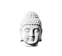 ZXQUEGF Decor White Head Statue Resin Figurines Home Office Decor,Figurine Zen Garden Indoor Outdoor Decorations Buddha Sculpture Art Decoration Fengshui Ornaments