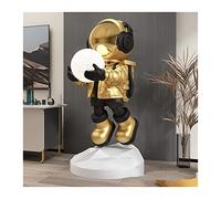 ZXQUEGF Decorations Home Decor Art Astronaut Statue Sculpture Corridor Light Floor Decoration Ornaments Figurine