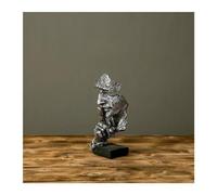 ZXQUEGF Decorations Nordic Creative Statue Resin Thinker Sculpture Statue Retro Home Office Decoration art resin ornament artifact Figurine
