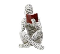 ZXQUEGF Decorations Nordic Reading Woman Statue Resin Abstract Thinker Desktop Sculptures Home Room Bedroom Figurine Ornaments Decoration Figurine