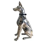 ZXQUEGF Doberman Dog Art Animal Statues Figurine Room Decoration Resin Statue Ornamentgift
