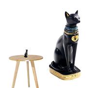ZXQUEGF Egyptian Cat Figure, Egyptian Cat Goddess Bastet Statue Ancient Collectible Goddess Statue Egyptian