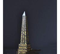ZXQUEGF Egyptian Temple of Ra Desert Obelisk with Hieroglyphs Statue Ancient Egypt Landmark Obelisks Pillar Tower Figurine Home Office Decoration Ornament