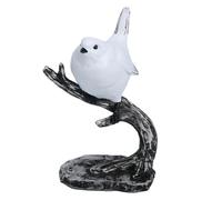ZXQUEGF Elegant Resin Birds Perched on Branch for Home Decor, 1 Bird