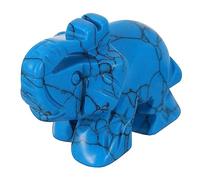 ZXQUEGF Elephant Ornaments Decor Crystal Elephant Figurine Gemstone Elephant Sculpture Gemstone Elephant Figurine Crystal Elephant Sculpture Accessories Aventurine Jade Healing