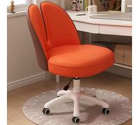 ZXQUEGF Ergonomic Swivel Chair with Wheels, Adjustable Height Makeup Stool, Comfortable Back Support, Beauty Chair for Dressing Table & Home Salon
